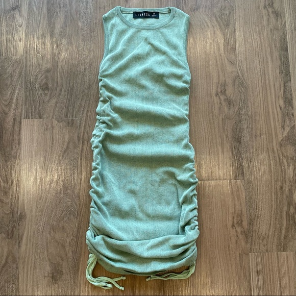 Lioness adjustable military minds mini dress sage green - Picture 2 of 4